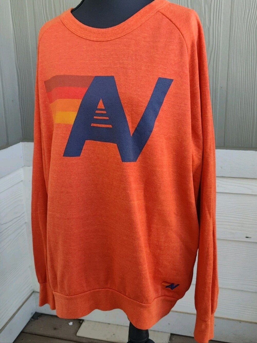 Aviator Nation Logo Crew Sweatshirt  Pullover Size L